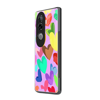 Love Spectrum vivo v40e mobile cover | shockproof glass phone case