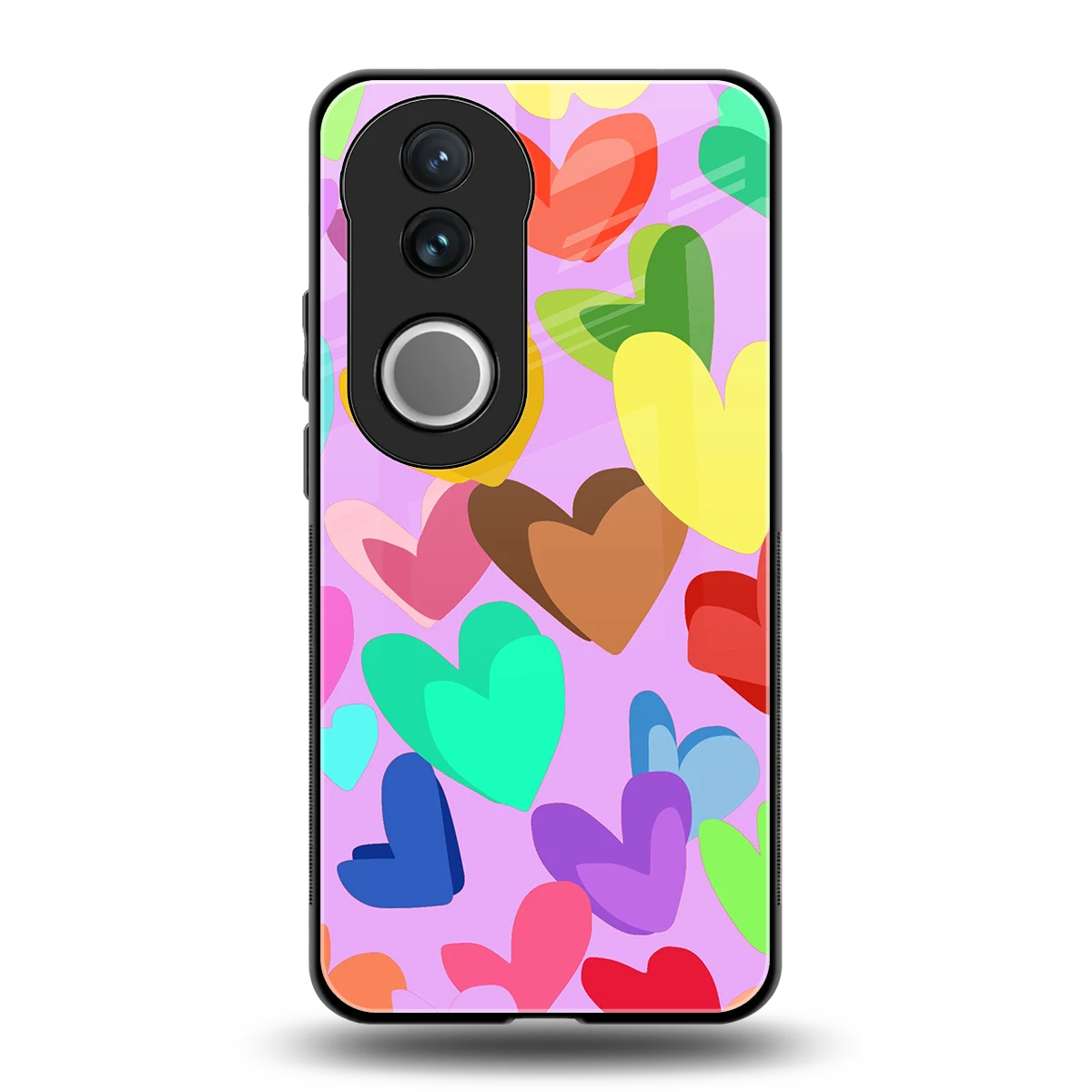 Love Spectrum back phone cover | glass case for vivo v50