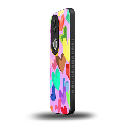 Love Spectrum vivo v50 mobile cover | shockproof glass phone case