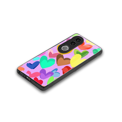 Love Spectrum stylish phone case for vivo v50 | glossy glass and slim fit