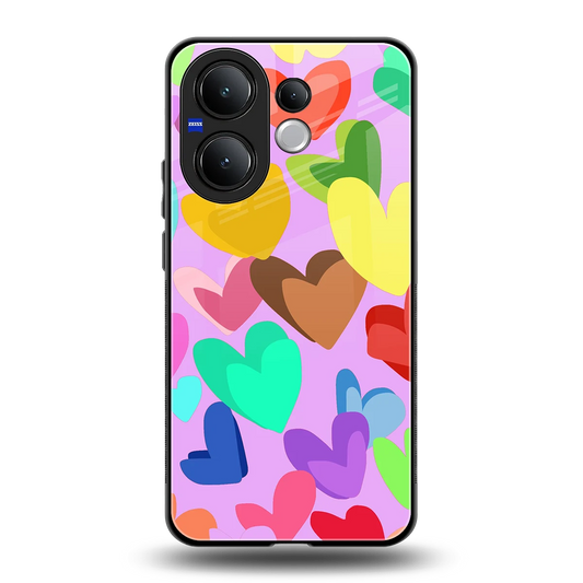 Love Spectrum back phone cover | glass case for vivo v60