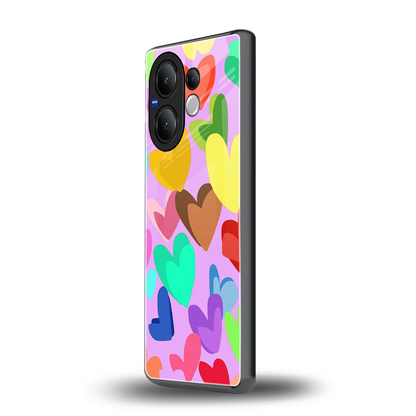 Love Spectrum vivo v60 mobile cover | shockproof glass phone case