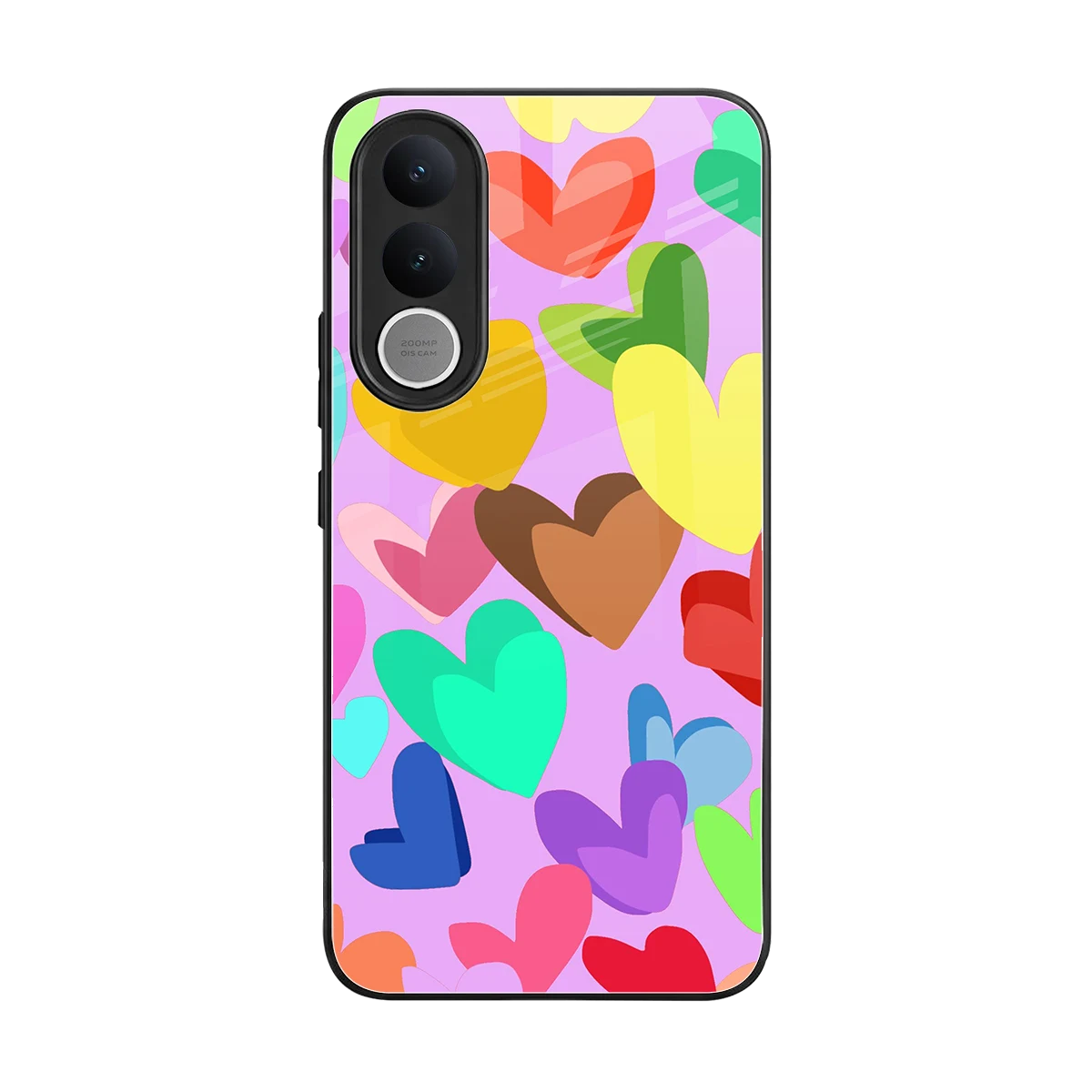 Love Spectrum back phone cover | glass case for vivo v70 fe
