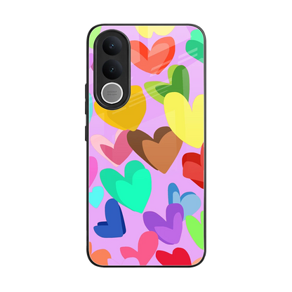 Love Spectrum back phone cover | glass case for vivo v70 fe