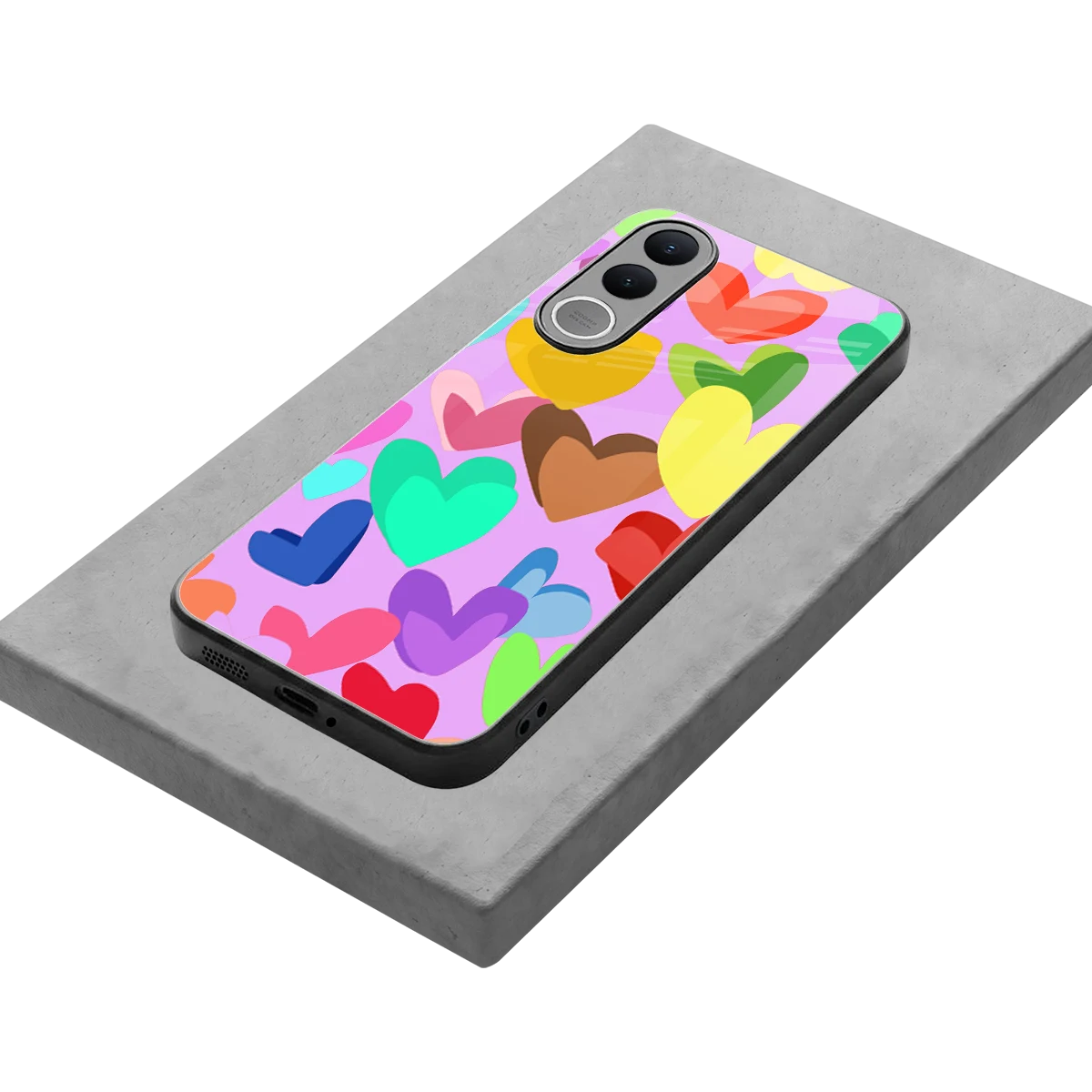 Love Spectrum stylish phone case for vivo v70 fe | glossy glass and slim fit