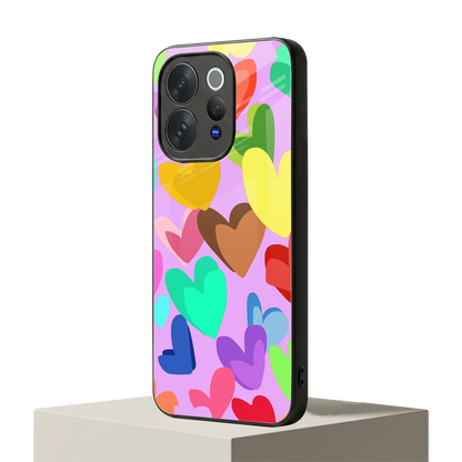 Love Spectrum vivo v70 mobile cover | shockproof glass phone case