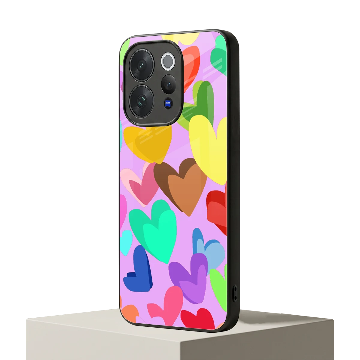 Love Spectrum vivo v70 elite mobile cover | shockproof glass phone case