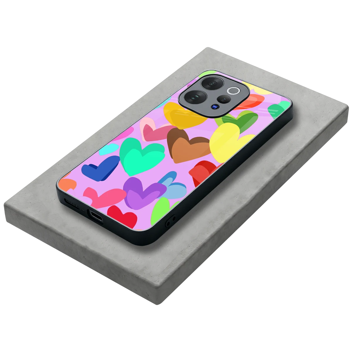 Love Spectrum stylish phone case for vivo v70 elite | glossy glass and slim fit