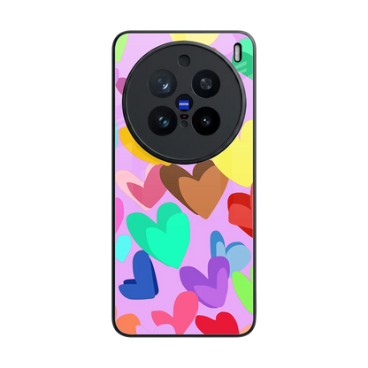 Love Spectrum back phone cover | glass case for vivo x200 pro