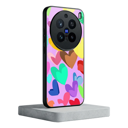 Love Spectrum vivo x200 pro mobile cover | shockproof glass phone case