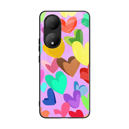 Love Spectrum back phone cover | glass case for Vivo-y100