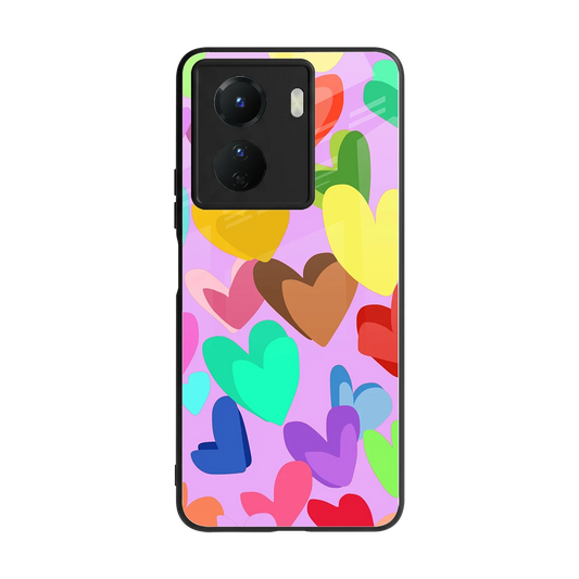 Love Spectrum back phone cover | glass case for vivo y16
