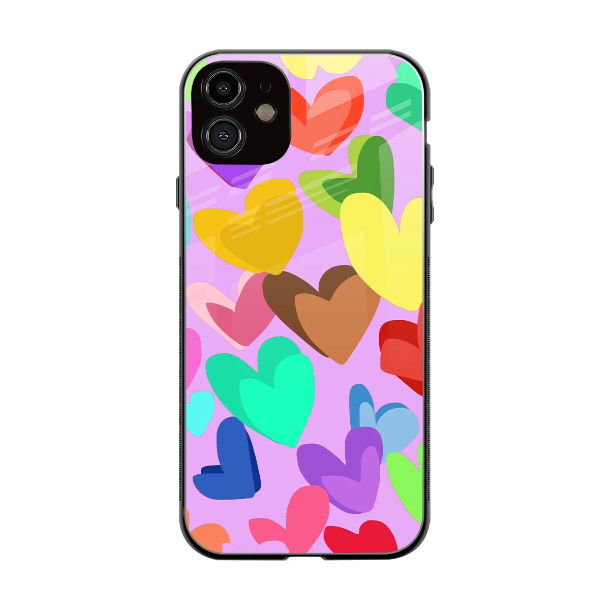 Love Spectrum back phone cover | glass case for iphone 12