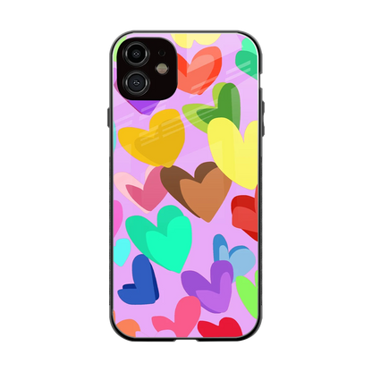 Love Spectrum back phone cover | glass case for iphone 12