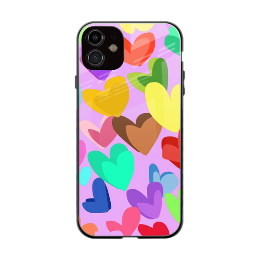 Love Spectrum back phone cover | glass case for iphone 12