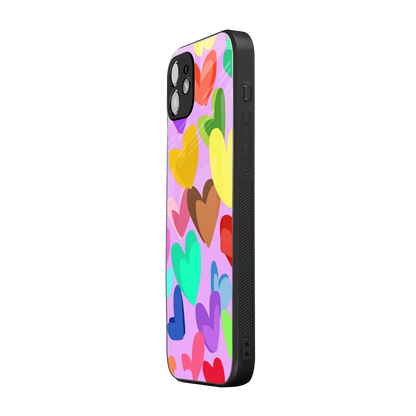 Love Spectrum iphone 12 mobile cover | shockproof glass phone case