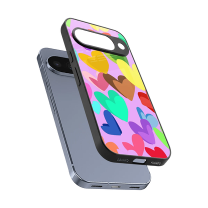 Love Spectrum sleek google pixel 10 cover with tempered glass back and TPU edges