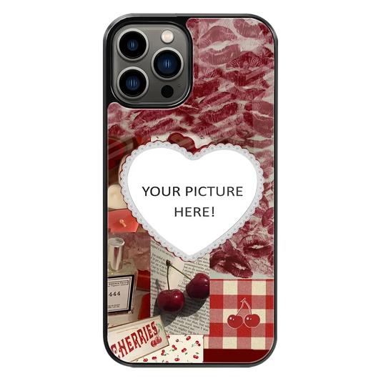 Polaroid Personalised Glass Phone Case