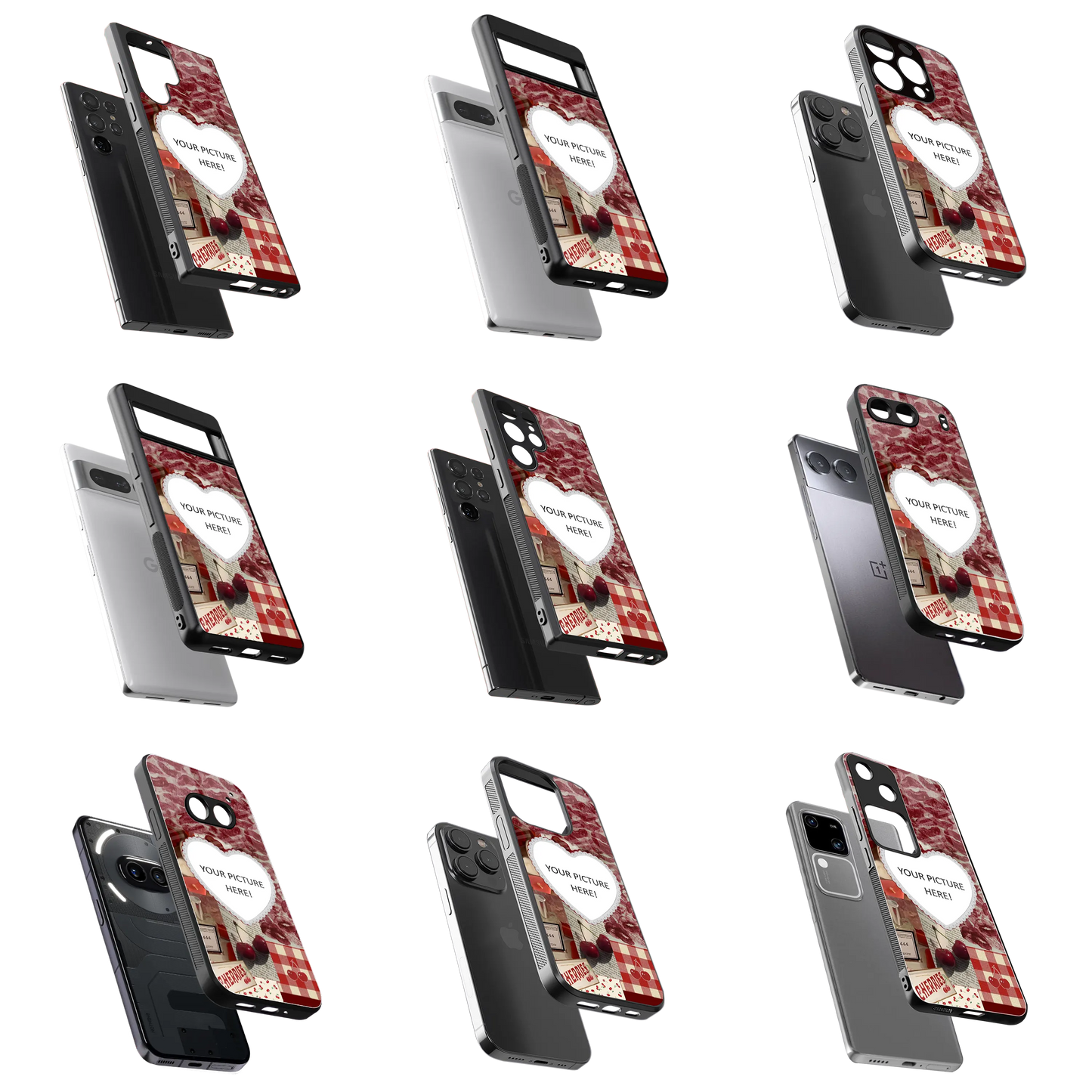 Polaroid Personalised Glass Phone Case