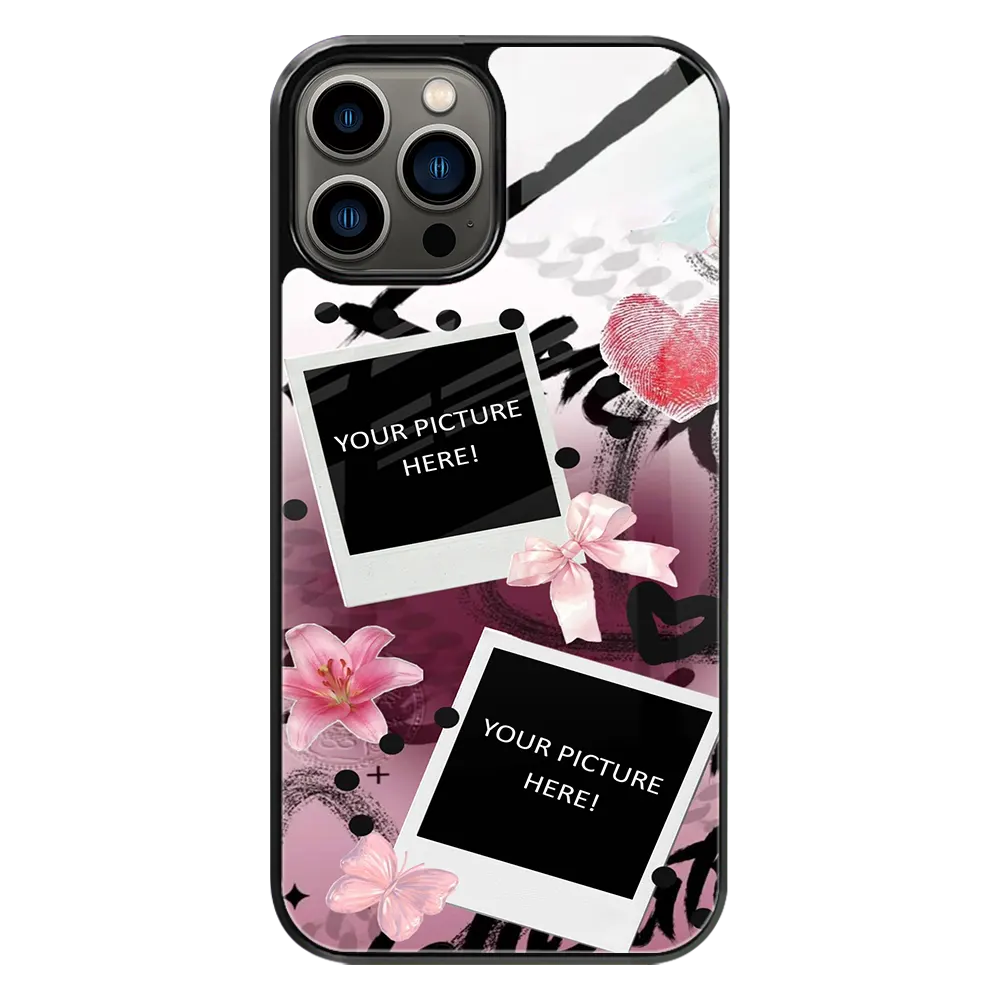 Polaroid Personalised Glass Phone Case