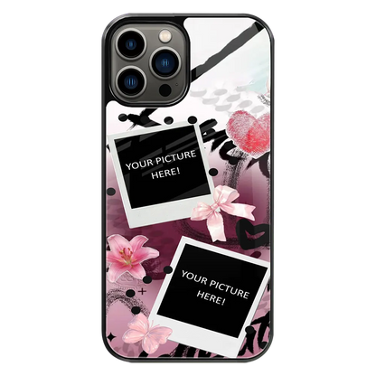 Polaroid Personalised Glass Phone Case