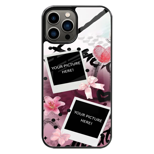 Polaroid Personalised Glass Phone Case
