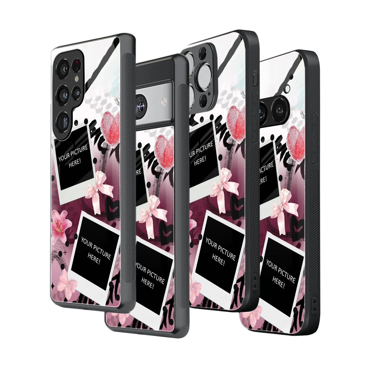 Polaroid Personalised Glass Phone Case