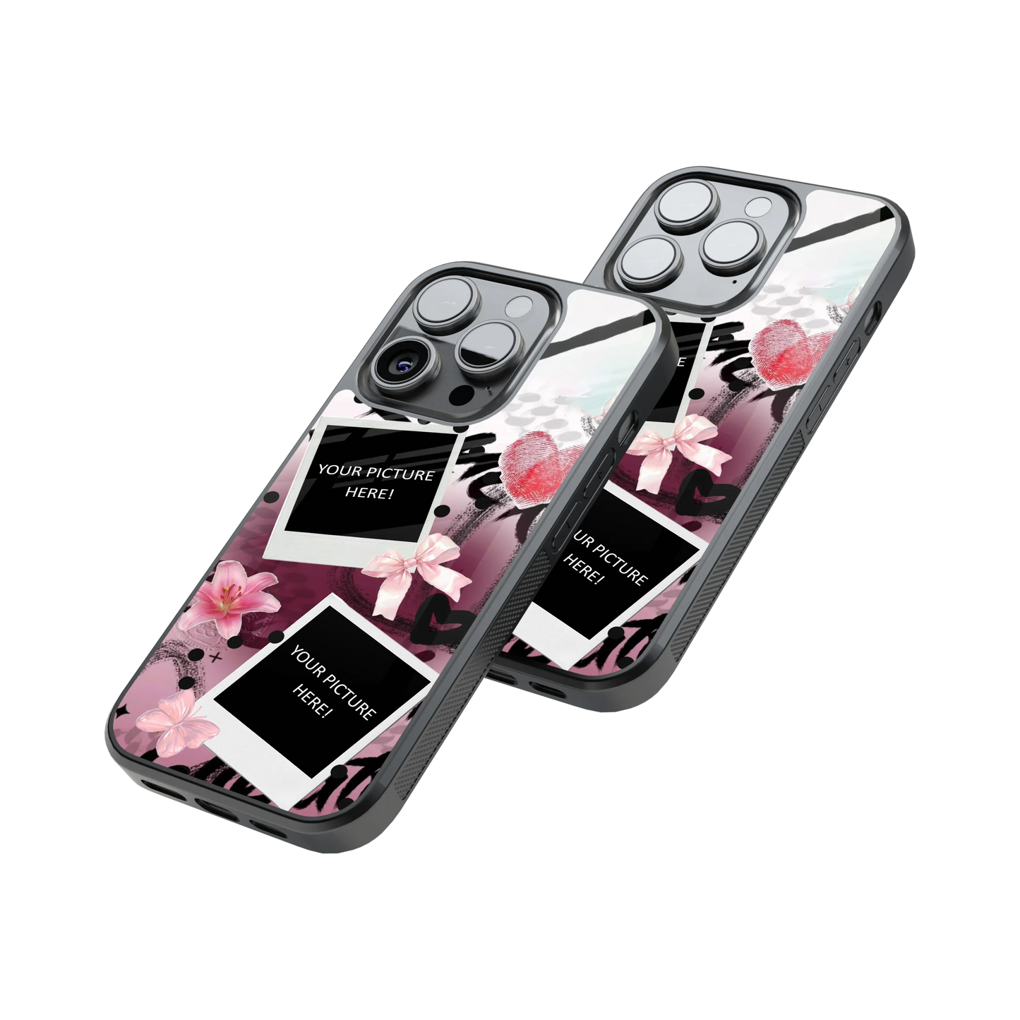 Polaroid Personalised Glass Phone Case