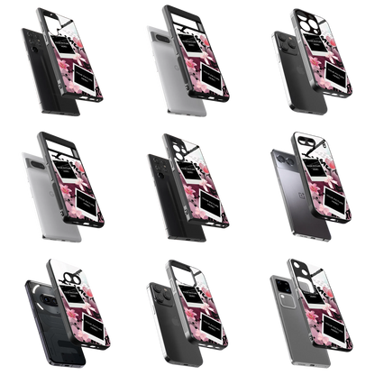 Polaroid Personalised Glass Phone Case