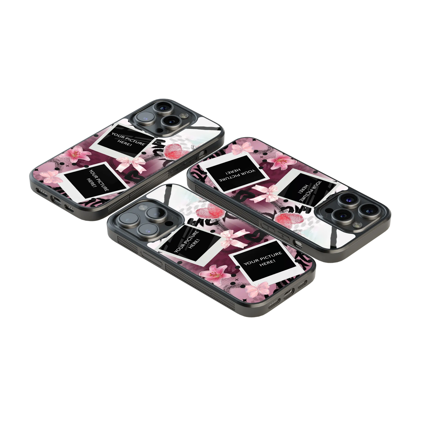 Polaroid Personalised Glass Phone Case