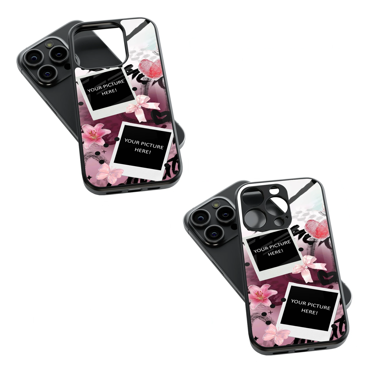 Polaroid Personalised Glass Phone Case