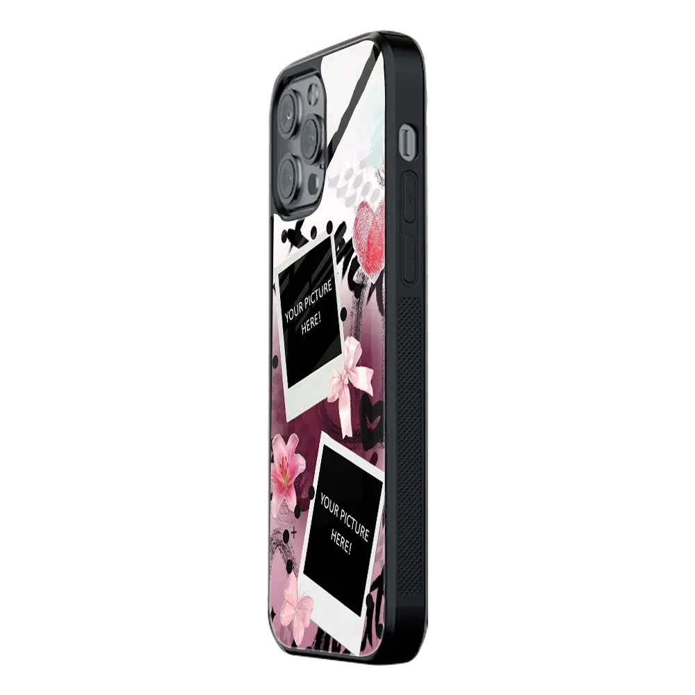 Polaroid Personalised Glass Phone Case