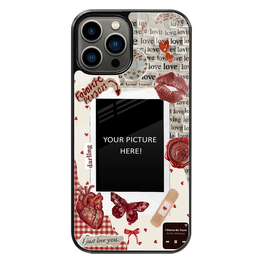 Polaroid Personalised Glass Phone Case