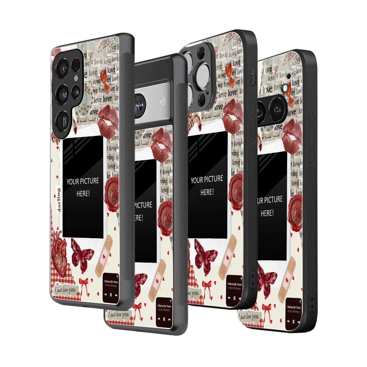 Polaroid Personalised Glass Phone Case