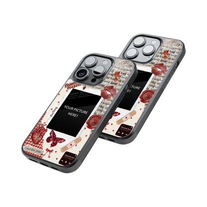 Polaroid Personalised Glass Phone Case