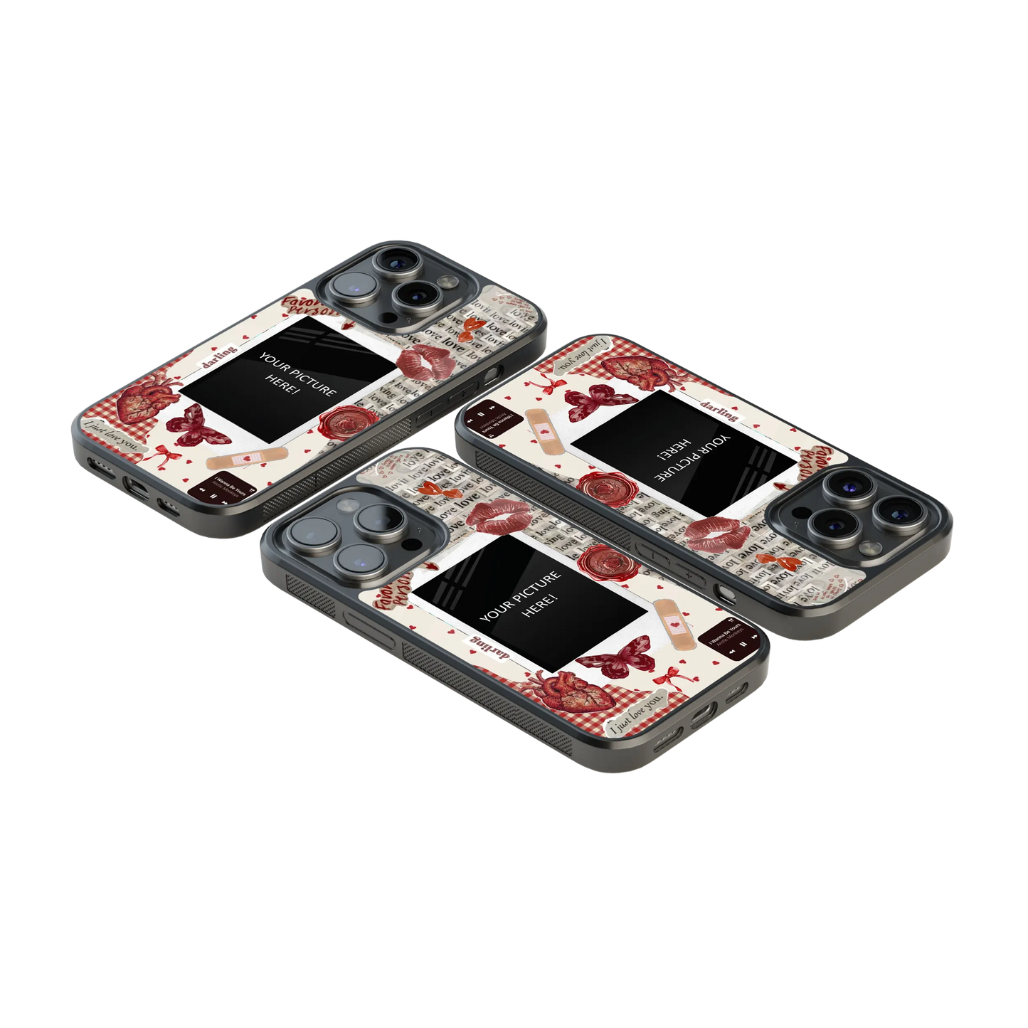 Polaroid Personalised Glass Phone Case