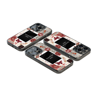 Polaroid Personalised Glass Phone Case