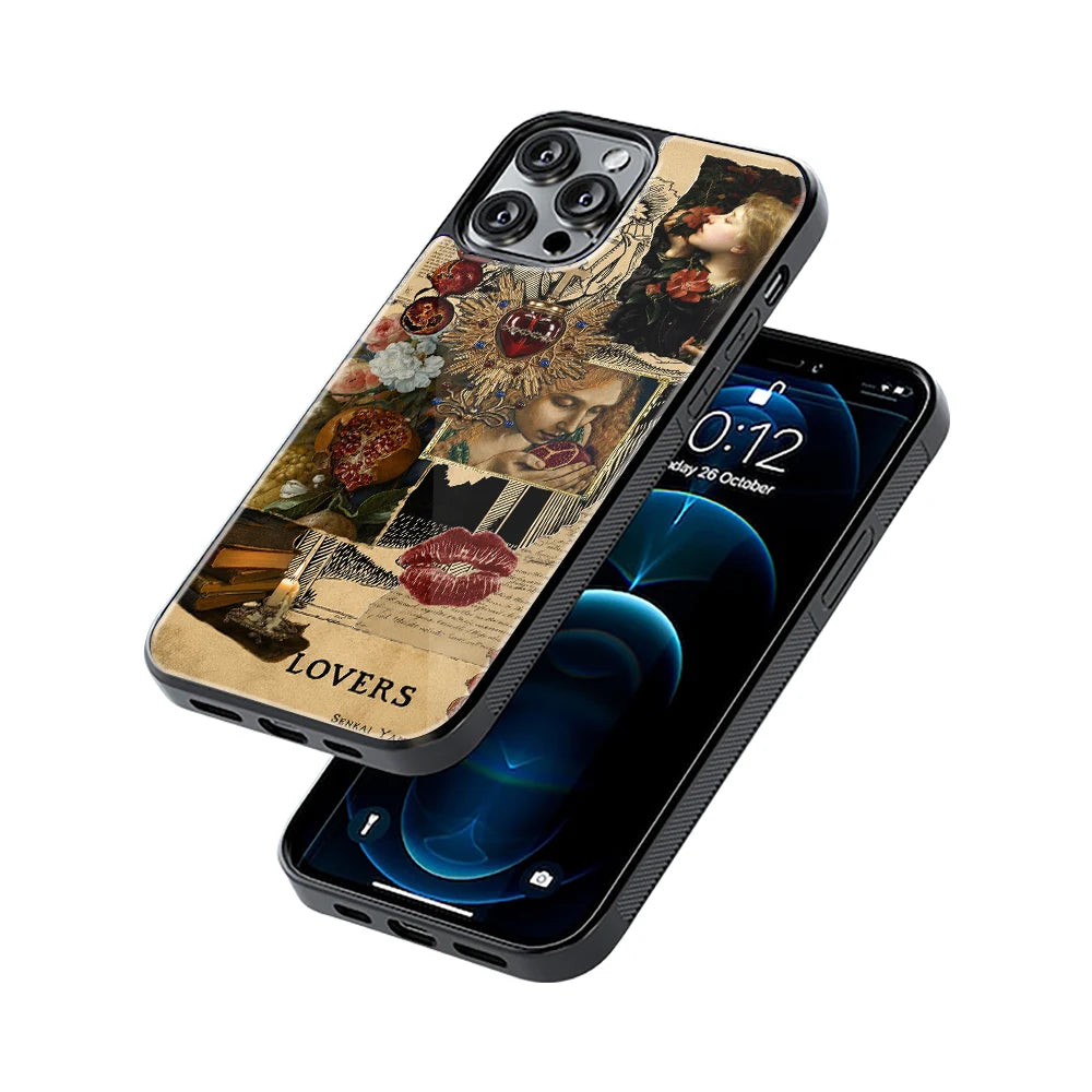 Protective Glass Back Phone Case Compatible with iPhone, Samsung, OnePlus, Pixel & More