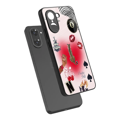 Lucky Charm sleek oneplus nord ce5 5g cover with tempered glass back and TPU edges