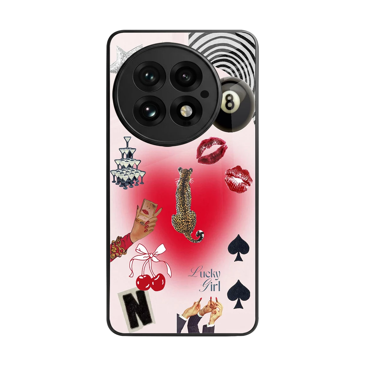 Lucky Charm back phone cover | glass case for oneplus 13