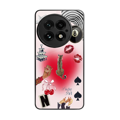 Lucky Charm back phone cover | glass case for oneplus 13