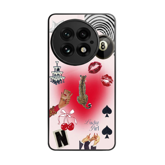 Lucky Charm back phone cover | glass case for oneplus 13