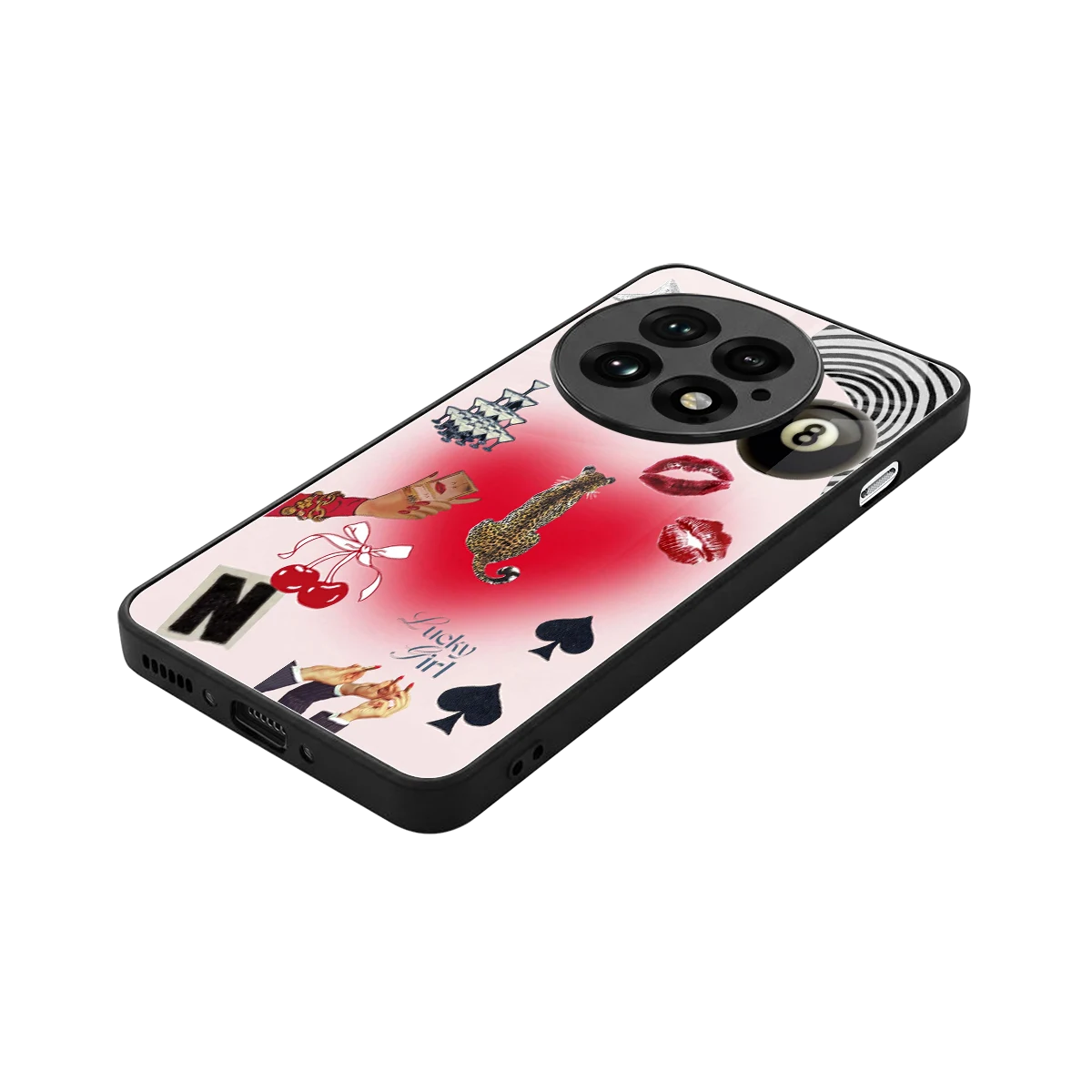 Lucky Charm stylish phone case for oneplus 13 | glossy glass and slim fit