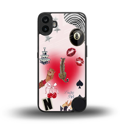 Lucky Charm back phone cover | glass case for cmf nothing phone 1