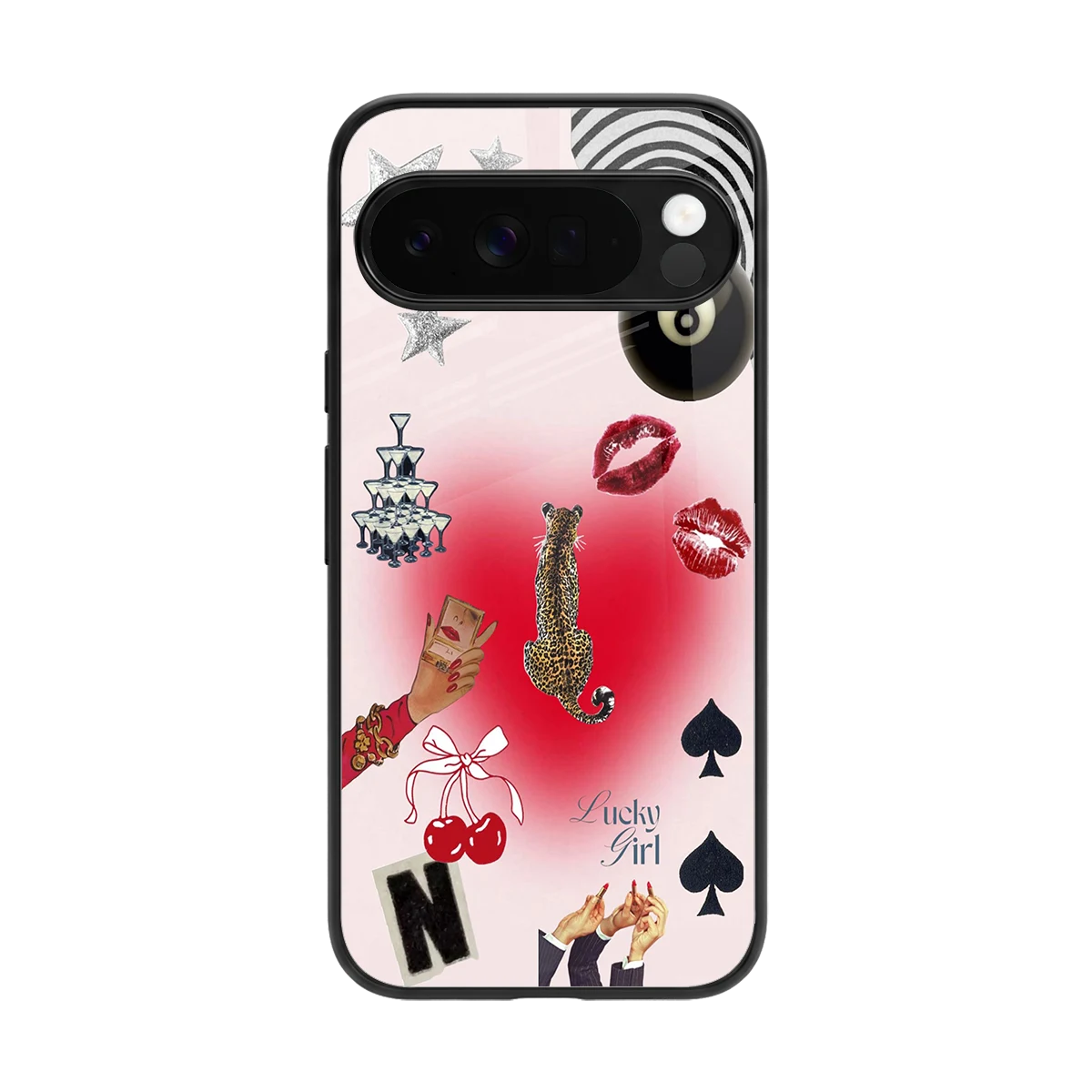 Lucky Charm back phone cover | glass case for google pixel 10 pro xl