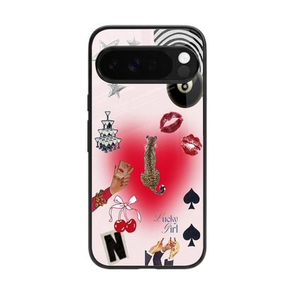 Lucky Charm back phone cover | glass case for google pixel 10 pro xl