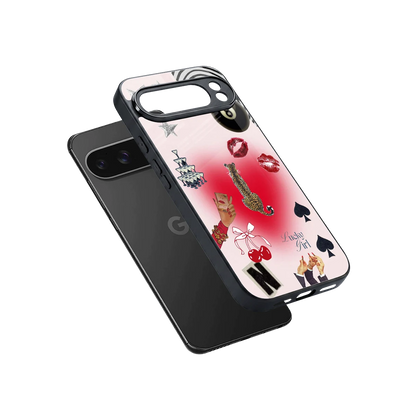 Lucky Charm sleek google pixel 10 pro xl cover with tempered glass back and TPU edges