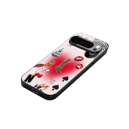 Lucky Charm stylish phone case for google pixel 10 pro xl | glossy glass and slim fit