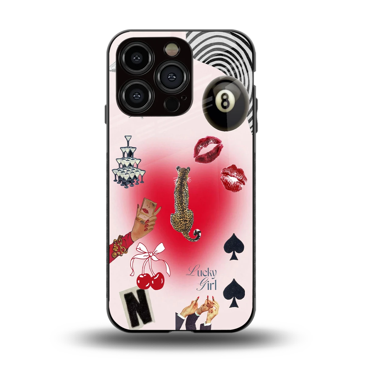Lucky Charm back phone cover | glass case for iphone 13 pro