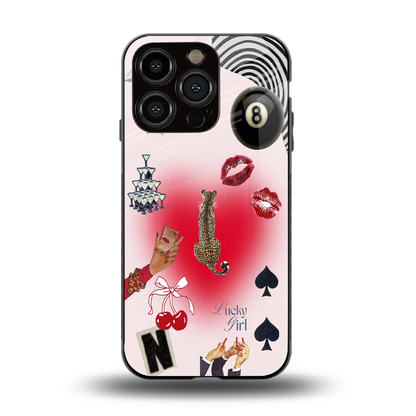 Lucky Charm back phone cover | glass case for iphone 13 pro